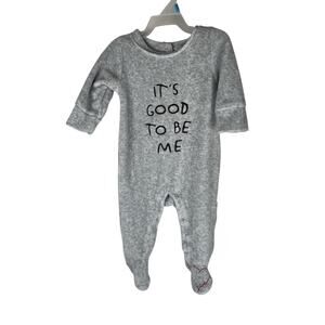 ED Ellen DeGeneres Baby Collection Footed Coverall 'Good To Be Me' 3M Soft